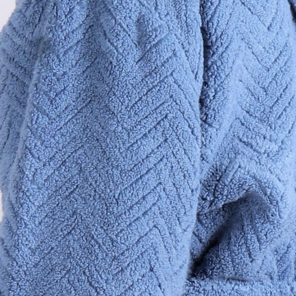 ATHENA dětský župan s kapucí - Denim, vel. 116, galerie