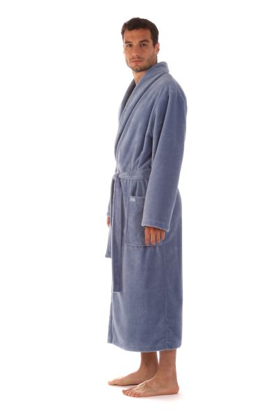 TAMPA dlouhý župan s šálovým límcem - Denim, vel. XL, galerie